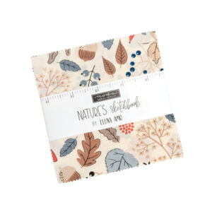 Natures Sketchbook Charm Square Applique, patchwork and quilting fabrics. Range by Eleno Amo for Moda Fabrics.