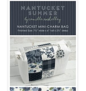 Nantucket Summer Mini Charm Bag Kit Applique, patchwork and quilting kits