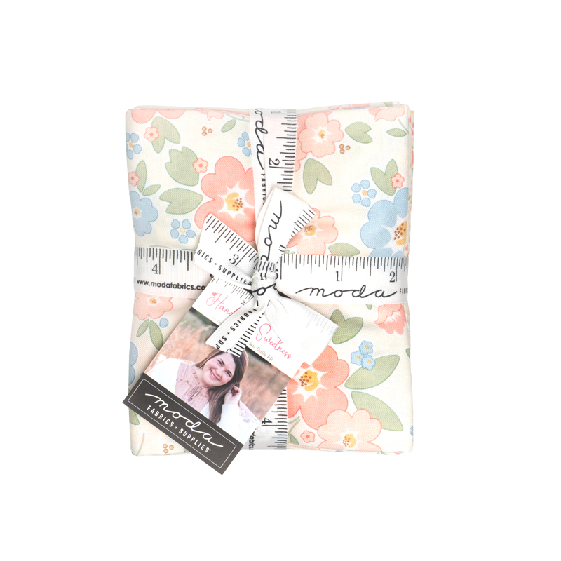 Handmade Sweetness Fat Quarter Bundle Applique, patchwork and quilting fabric. Range by Heather Briggs of My Sew Quilty Life for Moda Fabrics.