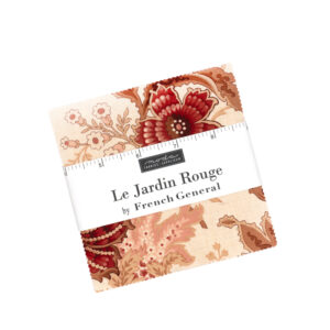 Le Jardin Rouge Charm Square Applique, patchwork and quilting fabrics. Range by French General for Moda Fabrics.