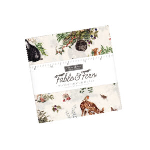 Fable and Fern Charm Square Applique, patchwork and quilting fabrics. Range by Watercolor Heart  for Moda Fabrics.