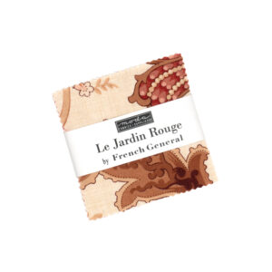 Le Jardin Rouge Mini Charm Square Applique, patchwork and quilting fabrics. Range by French General for Moda Fabrics.