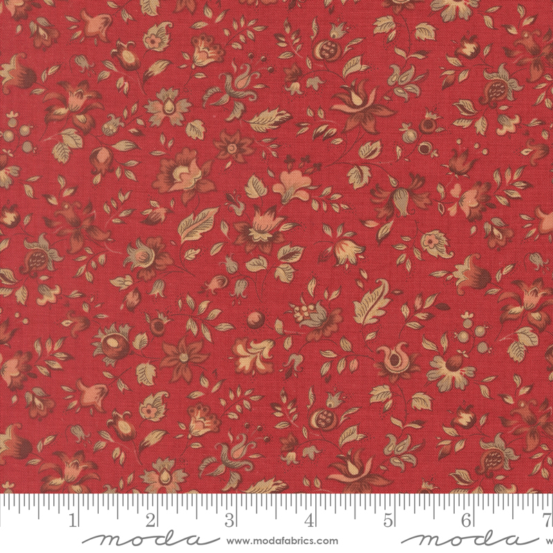 Le Jardin Rouge 36154-11 Fabric Collection by French General for Moda Fabrics Applique, patchwork and quilting cotton fabric.