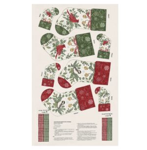 When Snow Falls Stocking Panel 56179-11