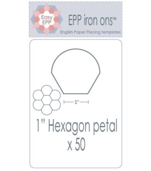 Hexies 1" PETAL Papers (approx 50) - English Paper Piecing Papers by Hugs 'n Kisses