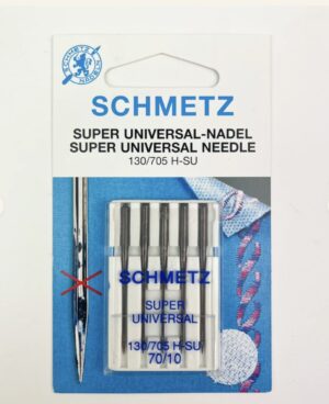 Schmetz Super Universal Needles for Regular Sewing Machine - 130/705 HSU