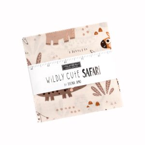 Wildly Cute Safari Charm Square Applique, patchwork and quilting fabrics. Range by Elena Amo for Moda Fabrics.