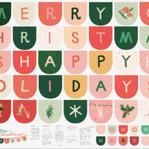 Tiny Christmas Panel 37138-11 by Sweetwater for Moda Fabrics Applique, patchwork and quilting fabric