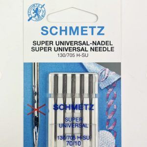 Schmetz Super Universal Needles for Regular Sewing Machine - 130/705 HSU